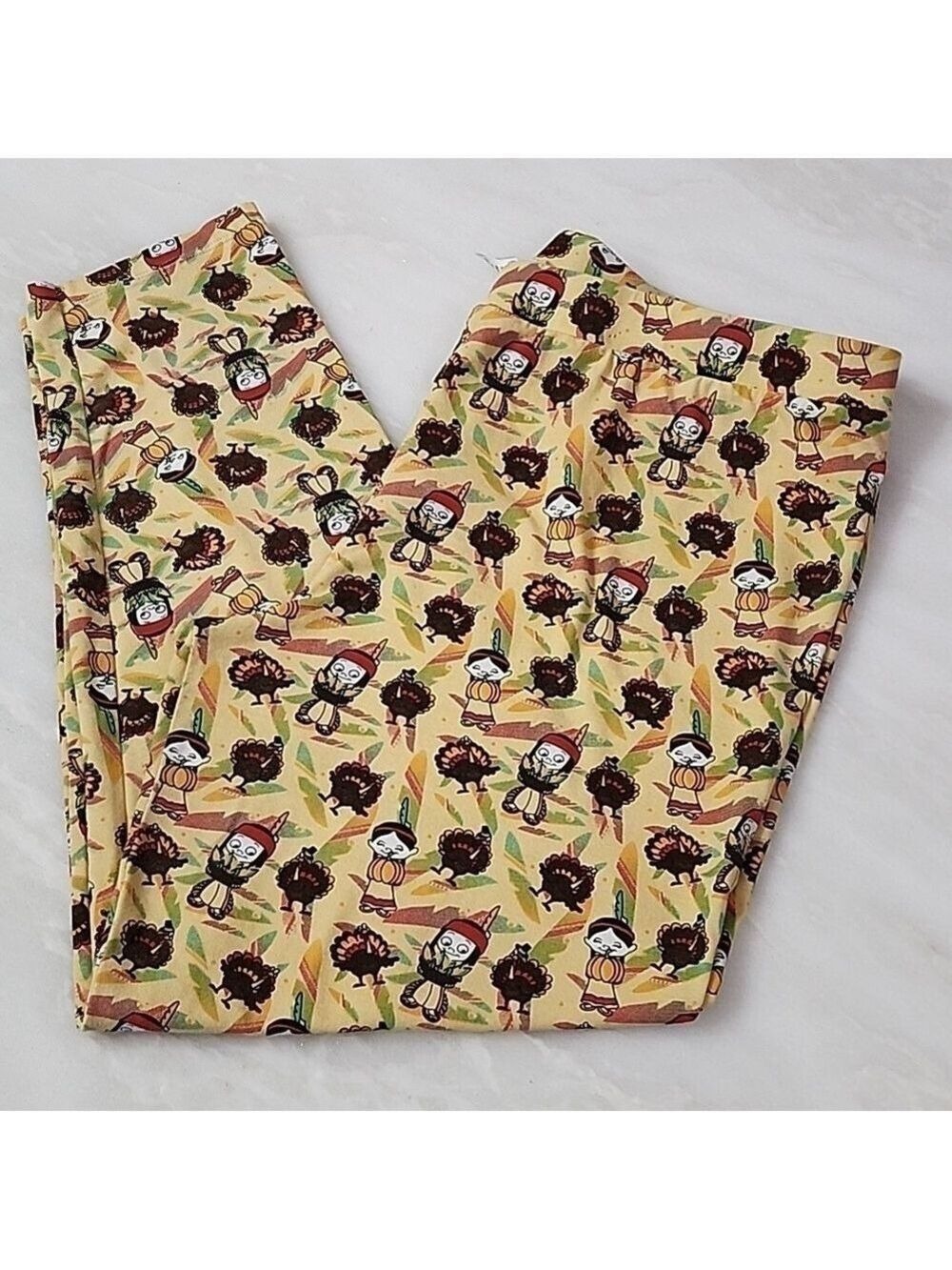 THANKSGIVING DAY LEGGINGS SIZE 2X